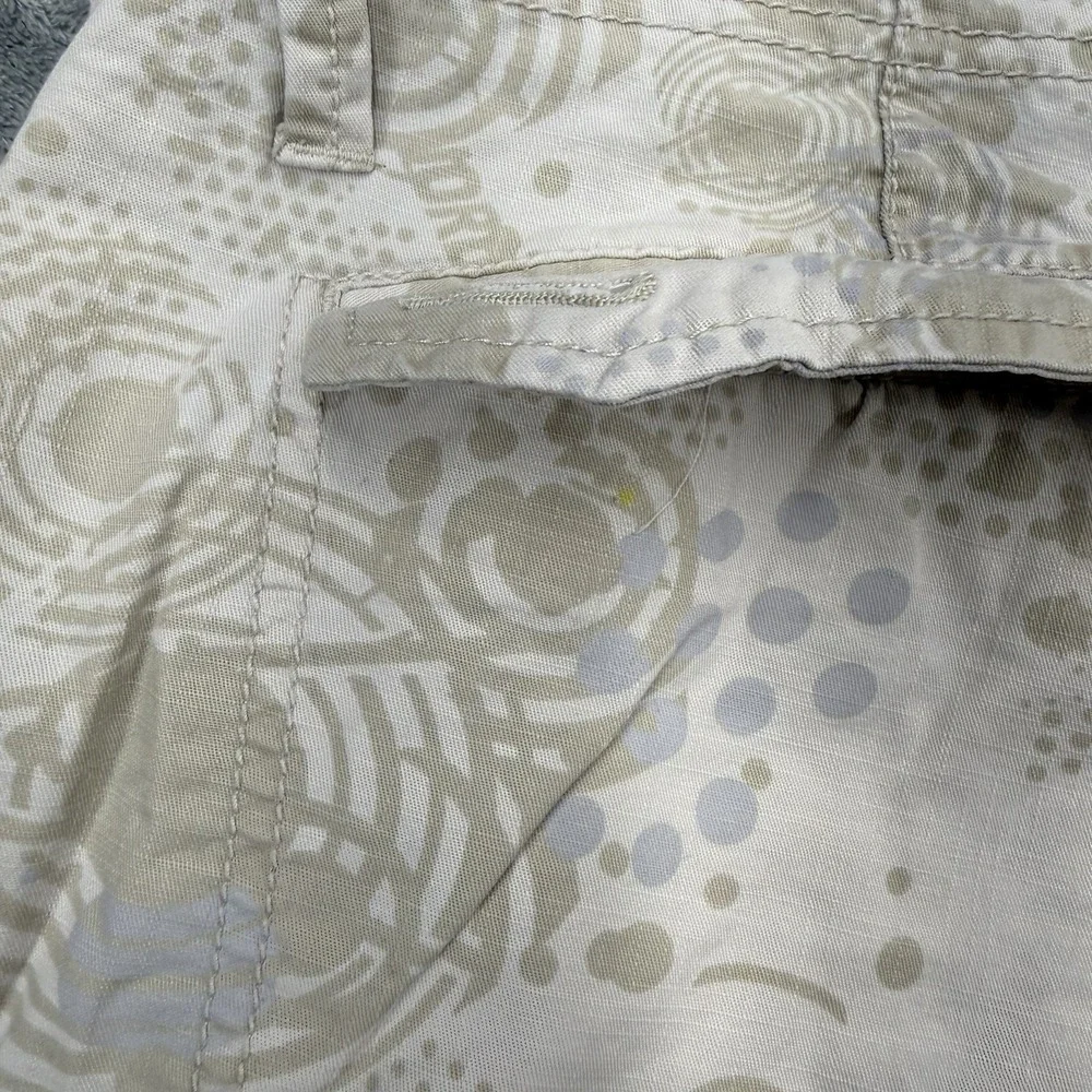 Jordan Cargo Shorts Beige Abstract Print Baggy Size 38R